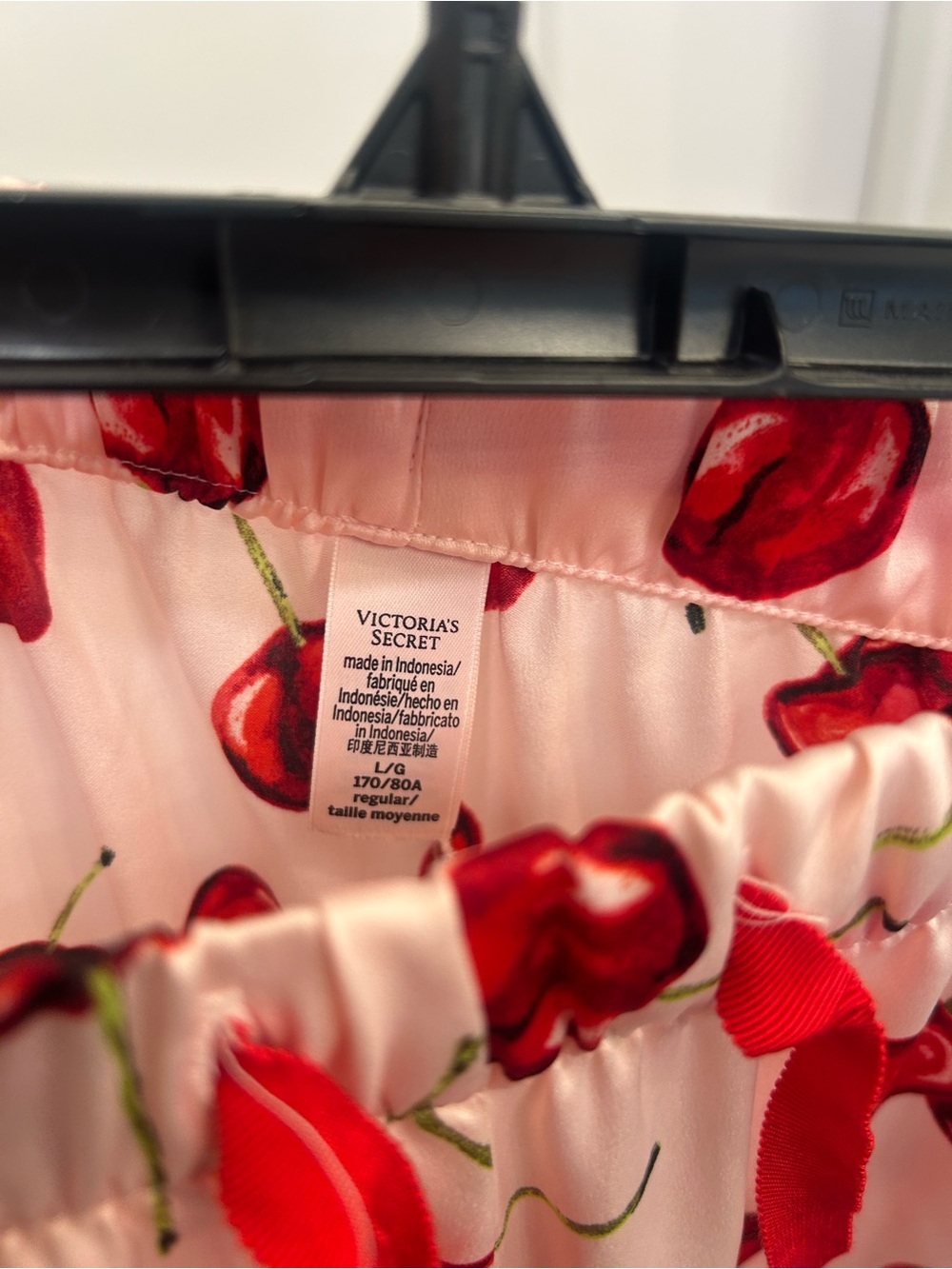 Victoria's Secret Pink Cherry-Print Long-Sleeve Pajama Set - Picture 7 of 10